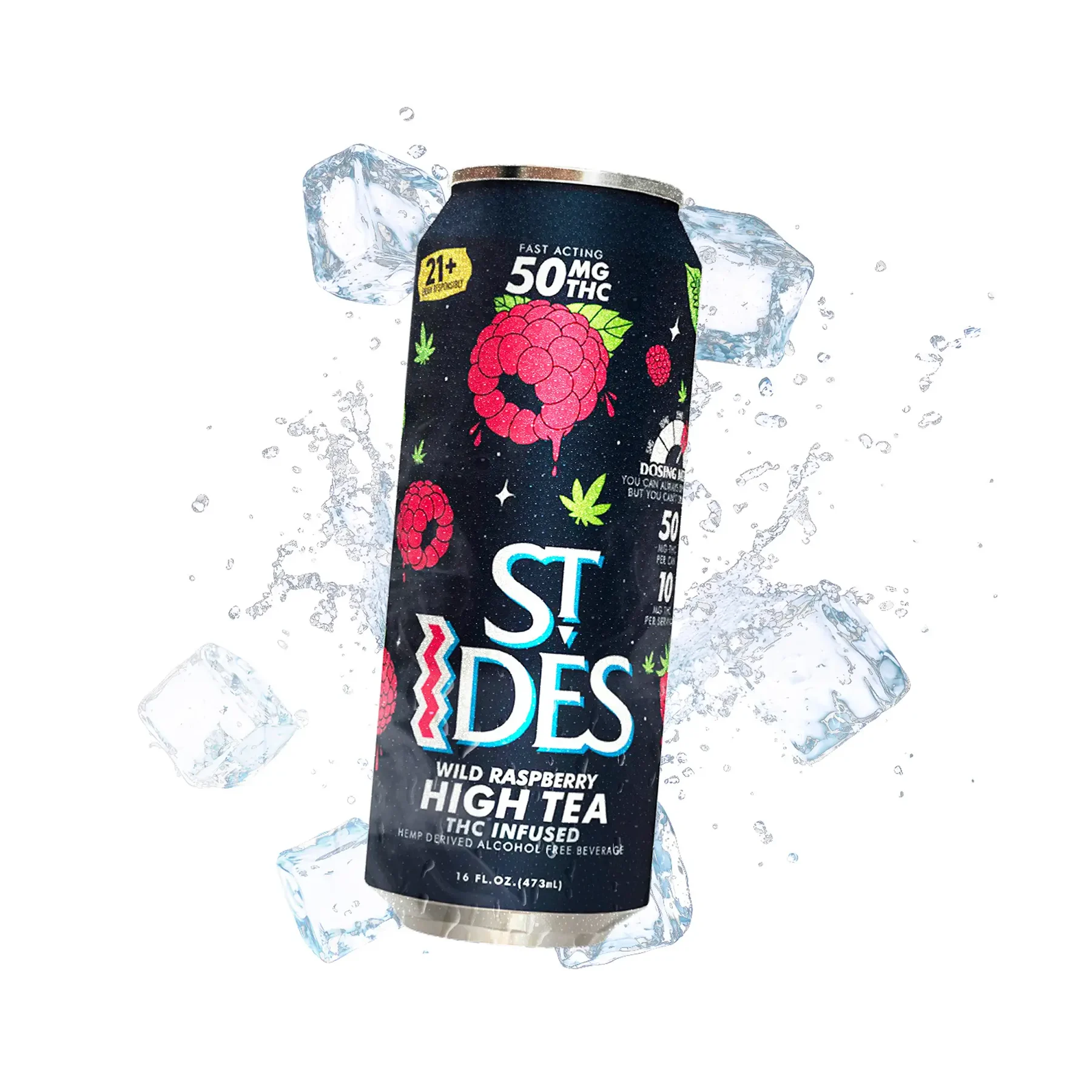 St IDES High TEA Wild Raspberry 50MG THC High Potency Infused Tea